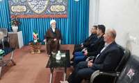 منصورجلیلوند سرپرست اداره کل آموزش فنی و حرفه‌ای استان قزوین با حضرت حجت الاسلام والمسلمین رضوانی امام جمعه محترم شهرستان بویین زهرا دیدار نمودند.